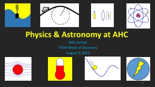 Physics & Astronomy at AHC