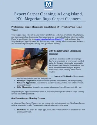 Discover top-notch carpet cleaning in Long Island, NY with Megerian Rugs Carpet