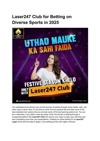 Laser247 Club for Betting on Diverse Sports in 2025