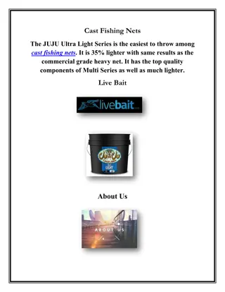 Cast Fishing Nets, livebait.com