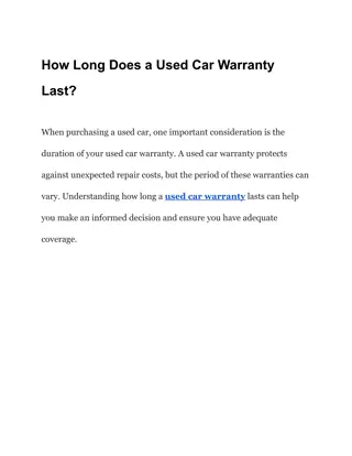 How Long Does a Used Car Warranty Last_