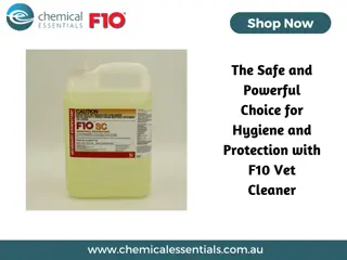 The Safe and Powerful Choice for Hygiene and Protection with F10 Vet Cleaner