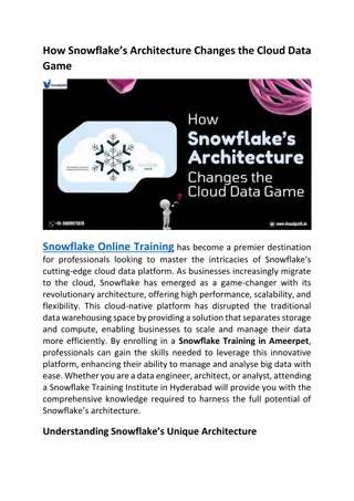 Snowflake Online Training Snowflake Training in Ameerpet