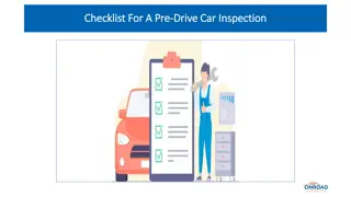 Checklist For A Pre-Drive Car Inspection