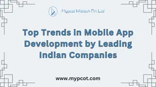 Top Trends in Mobile App Development by Leading Indian Companies