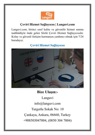 Çeviri Hizmet Sağlayıcısı  Languvi