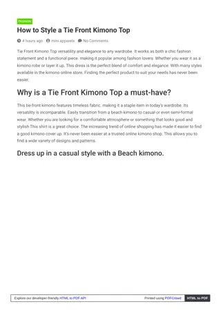 Elevate Your Style with Mini Apparels' Tie Front Kimono Top