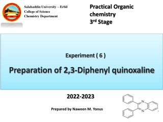 Preparation of 2,3-Diphenyl quinoxaline