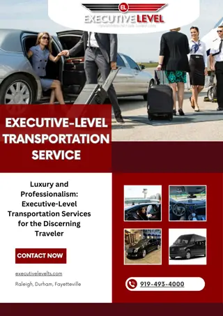 Executive-Level Transportation: Where Excellence Meets Elegance
