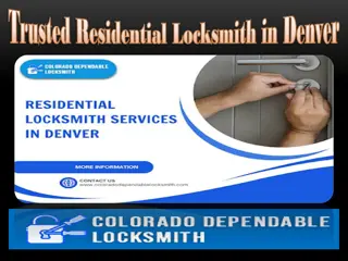 Trusted Residential Locksmith in Denver
