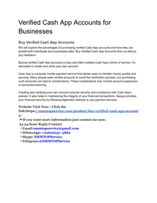 Verified Cash App Accounts for Businesses