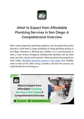What to Expect from Affordable Plumbing Services in San Diego_ A Comprehensive Overview