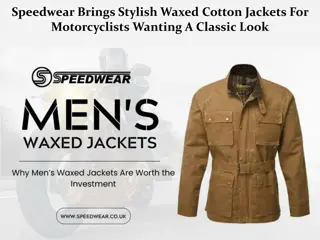 Speedwear Brings Stylish Waxed Cotton Jackets For Motorcyclists Wanting A Classi