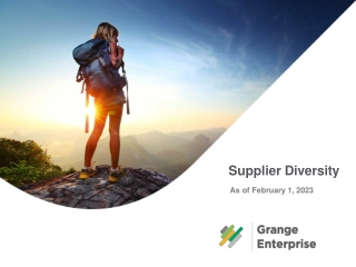 Understanding Supplier Diversity: Grange Enterprise Program