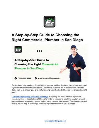 A Step-by-Step Guide to Choosing the Right Commercial Plumber in San Diego