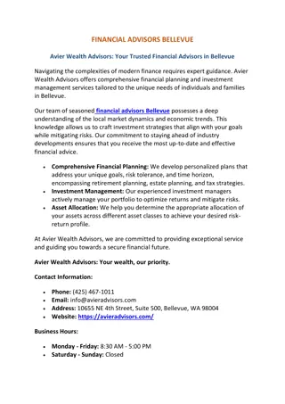 Financial Advisors Bellevue