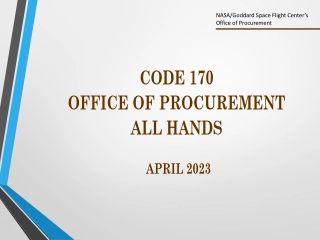 Code 170 Office of Procurement All Hands