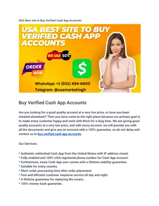 USA Best site to Buy Verified Cash App Accounts uk usa
