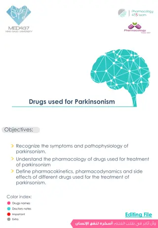 Drug Treatment for Parkinsonism