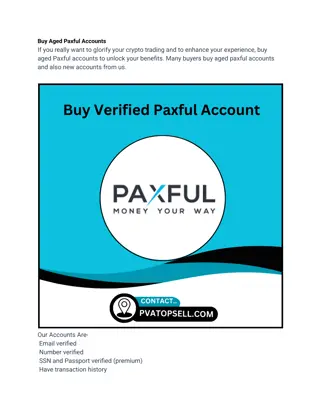 Buy Aged Paxful Accounts
