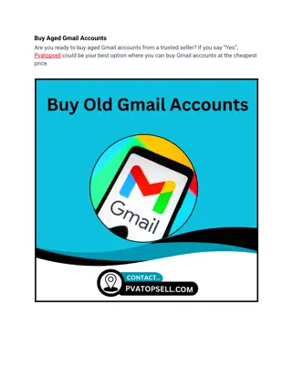 Buy Aged Gmail Accounts