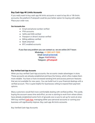 Buy Cash App 4K Limits Accounts in pvatopsell