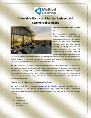 Affordable Electrician Ellerslie - Residential & Commercial Solutions