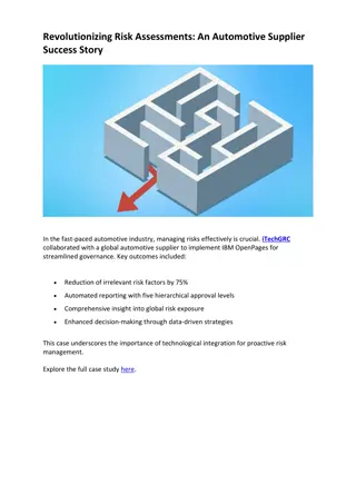 Revolutionizing Risk Assessments
