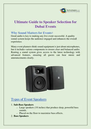 Ultimate Guide to Speaker Selection for Dubai Events