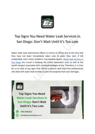 Top Signs You Need Water Leak Services in San Diego_ Don’t Wait Until It’s Too Late