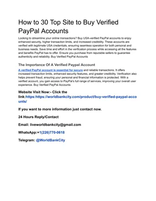 Top 15 Sites To Buy Verified PayPal Accounts (personal ...