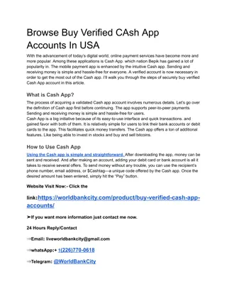 How to Buy, Verified Cash App Accounts in 2025