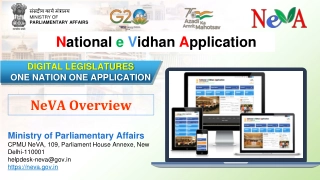 National eVidhan Application