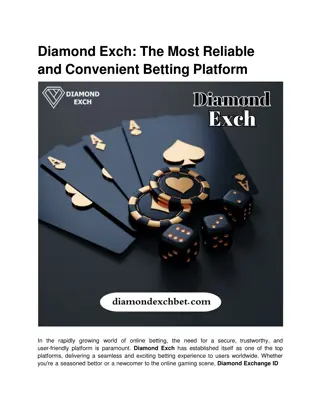 Diamond Exch_ The Most Reliable and Convenient Betting Platform