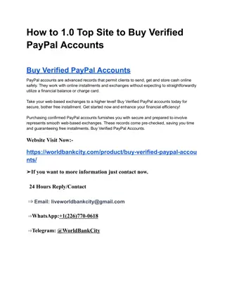 How to 1.0 Top Site to Buy Verified PayPal Accounts (1)
