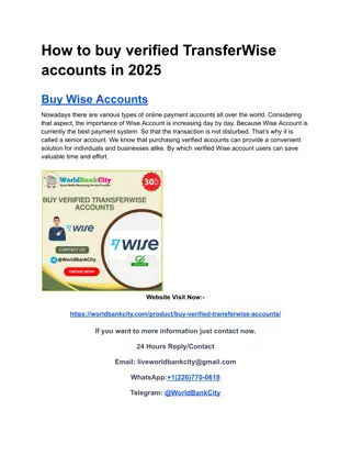 How to buy verified TransferWise accounts in 2025