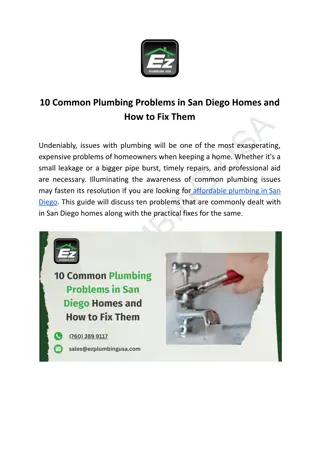 10 Common Plumbing Problems in San Diego Homes and How to Fix Them