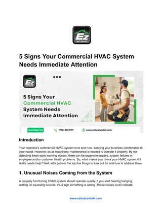 5 Signs Your Commercial HVAC System Needs Immediate Attention