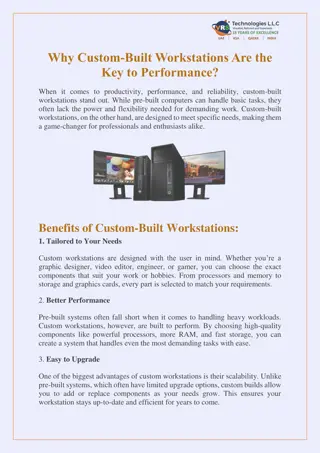 Why Custom-Built Workstations Are the Key to Performance?