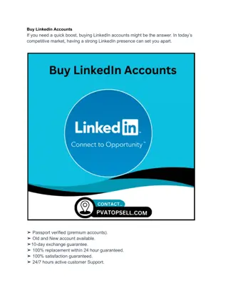 Buy Linkedin Accounts in 2026