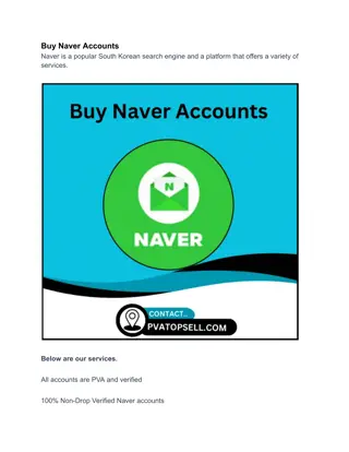 Buy Naver Accounts i our website in 2025