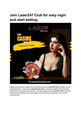 Join Laser247 Club for easy login and start betting
