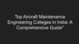 Top Aircraft Maintenance Engineering Colleges in India_ A Comprehensive Guide_