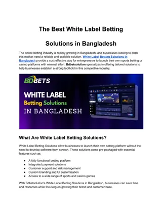 Sports Betting Solutions in Bangladesh