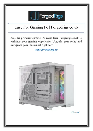 Case For Gaming Pc | Forgedrigs.co.uk