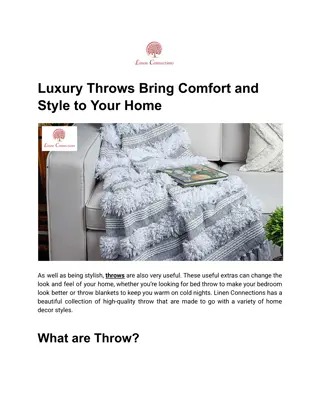 Luxury Throws Bring Comfort and Style to Your Home