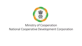 Ministry of Cooperation National Cooperative Development Corporation