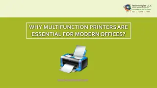 Why Multifunction Printers Are Essential for Modern Offices?