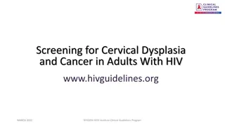 Cervical Cancer Screening Guidelines for Adults with HIV