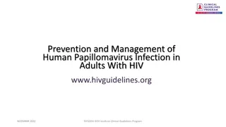 Prevention and Management of HPV in Adults With HIV
